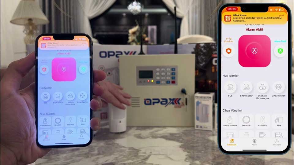 Opax Network Alarm Sistemi Kullanım Klavuzu